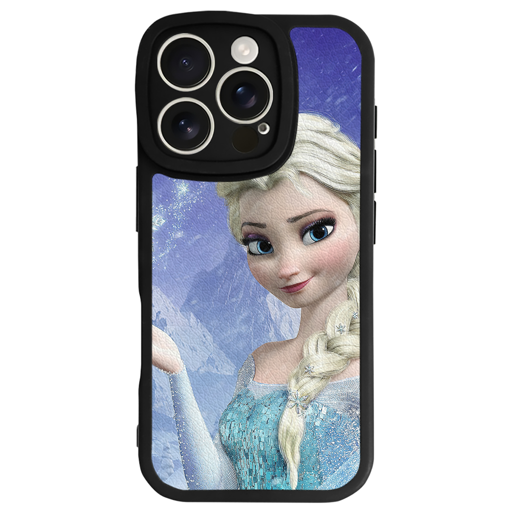 （画像用） アナと雪の女王 アンナ エルサ Frozen Anna Elsa 【iPhone 16シリーズ対応】シリコンスマホケース（レザー調） 材質：シリコン